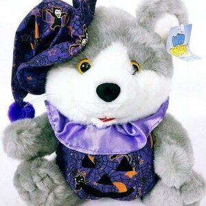 Good Stuff Halloween Mouse Witch Pumpkin Plush 11 Inch